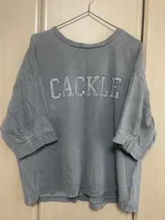 niko and... CACKLE ロゴ Tシャツ グレーのサムネイル