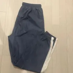 グレーとホワイトのカジュアルパンツ L