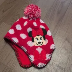 ミニーマウス ニット帽 48-50cm 赤
