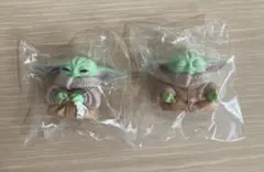 スターウォーズ グローグー ソフビパペットマスコット 2点セット