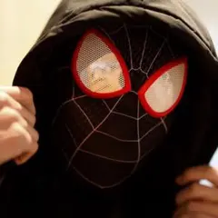 ☆スパイダーマン マスク ブラック 黒2 コスプレ フェイスマスク a