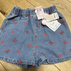 しまむら リトシー littc ミニーちゃん デニム ショートパンツ 100