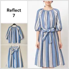 【美品♪】Reflect ストライプ柄 スカートセットアップ サイズ7