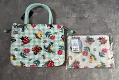 花柄ハンドバッグとメッシュポーチセットフェイラー FEILER ハイジ巾着バッグ
