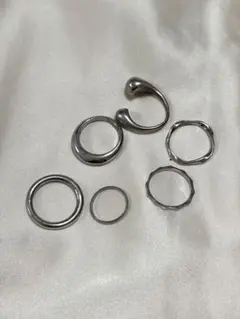 シルバーリングセット 6点