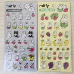 [正規品] 韓国　ミッフィー　フルーツ　ボンドロ風　3D 立体シール