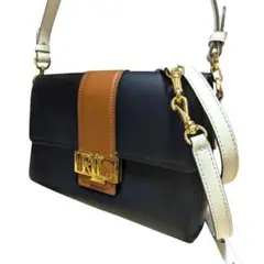 ラルフローレン ゴールド メタルロゴ デカロゴ レザー 3way ワンハンドル