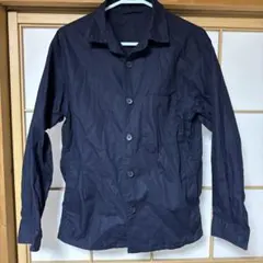 ユニクロ　シャツ　ジャケット　メンズ　Mサイズ　ネイビー