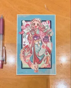 色紙　八尋 寧々　地縛少年花子くん10周年記念ミュージアム　アニバーサリー