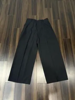 25AW／MARNI マルニ トロピカルウール フレアスラックス ブラック 