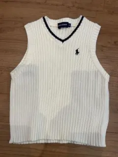 Ralph Lauren ベビーベスト ケーブルニット Vネック 90