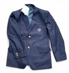 新品未使用　大阪　府中中学校　制服　紺ブレザー　金ボタン　校章入り　S S