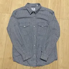 Levi's RELAXED WESTERN Sサイズ ストライプシャツ