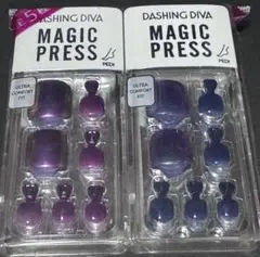 数量限定ダッシングディバ マジックプレス　ジェルネイルチップ2個セットPEDI