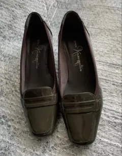 銀座かねまつ　エナメルパンプス