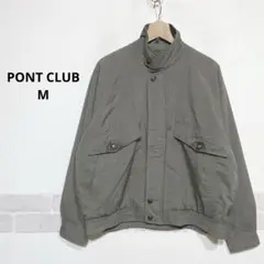 PONTO CLUB スタンドカラー ジャンパー ジップアップ カーキ系i453
