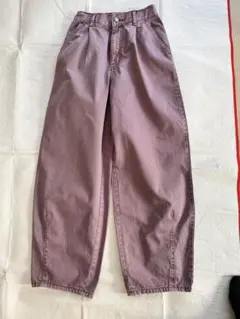 バレルレックパンツ　くすみパープル 150