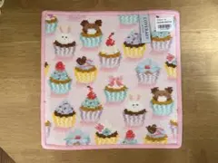 早朝セール【新品】フェイラー ハンカチ（プティカップケーキ）ブルー