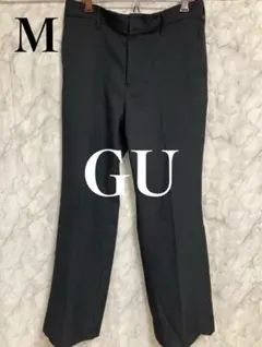 GU スラックスパンツ ブラック Mサイズ 通勤 オフィス きれいめ