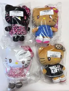 サンリオ ギャルキティ マスコットポーチ ぬいぐるみ 日焼けキティ ヒョウ柄
