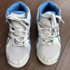 ASICS バスケット、ボールシューズ ホワイト×ブルー