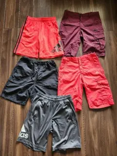 adidas 半ズボン5点セット 150cm