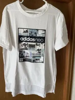 adidas neo 半袖 Tシャツ ホワイト Lサイズのサムネイル