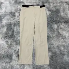 【courreges】ストレッチパンツ ホワイトベージュ Mサイズ ウエストゴム