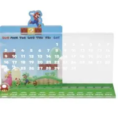 スーパーマリオ　おうちでアドベンチャーライフ　一番くじD賞　万年カレンダー