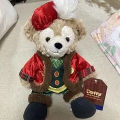 【新品、タグ付き】香港ディズニーランド　ダッフィー　クリスマス 　　ぬいぐるみ