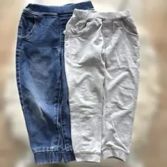 SKAPE スウェットパンツ 100cm GUデニム 110cm SET