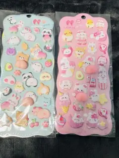 おしりぷくぷくシール　2枚セット　お尻シール　ぷっくりシール　シール　立体シール