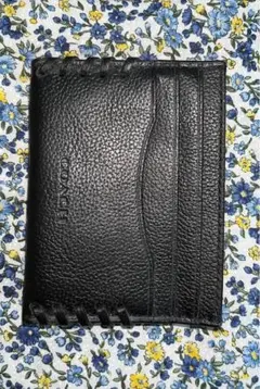 COACH ブラック レザー パスケース