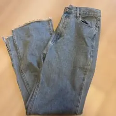 earth フリンジ裾デニム Lジーンズのサムネイル