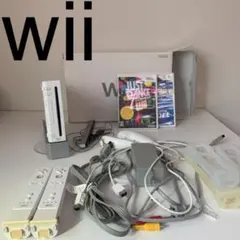 おまとめセット　Wii本体　ソフト2本　リモコンセット　ジャンク品