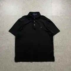 POLO RALPH LAURENポロシャツ黒Mクラシックフィットポニー刺繍半袖