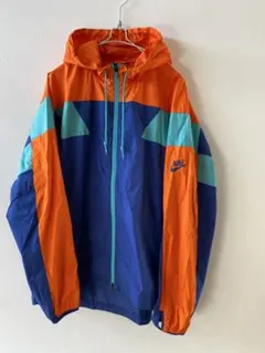 Nike ナイロンジャケット オレンジ/ブルー　M