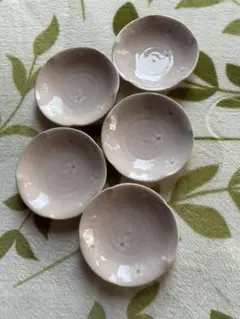 桜模様の銘々皿　5枚セット