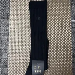 DAKS ハイソックス ブラック リブ編み22~24cmのサムネイル