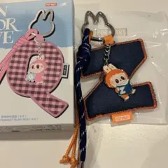 ラブブ PIN FOR LOVE イニシャル　アルファベットキーリング　Z
