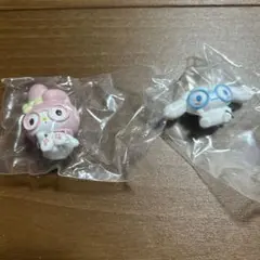 めがねっこちゃんフィギュア　シナモロール　マイメロディ