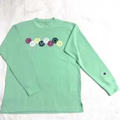 Champion ミントグリーン 長袖 Tシャツ バスケットボール