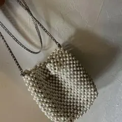 ZARA パールビーズ ショルダーバッグ