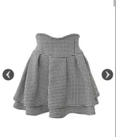 美脚になれるスカート♥千鳥柄(インナーパンツ付き) ブラック