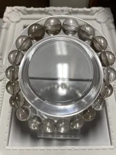 【136】シルバールチルクォーツ10㍉　内径17㌢