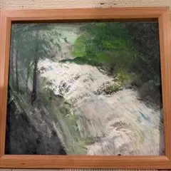 k*a様 風景画◇林道◇新品 美品【水性絵具/アクリル/色鉛筆】◇防水