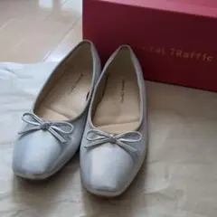 Oriental Traffic シルバー バレエシューズ　跳べるパンプス