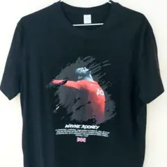 【新品美品】マンU ルーニー Tシャツ 黒 Lサイズ相当
