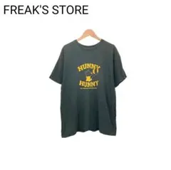 Disney　アニメTシャツ　くまのプーさん　コラボ　半袖　丸首　ロゴ　プリント