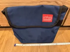 【美品】Manhattan Portage ネイビー　ショルダーバッグ(小)